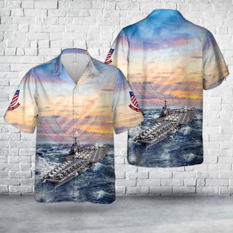 Us Navy Hawaiian Shirt, Us Navy Uss Ranger Hawaiian Shirt, Military Hawaiian Shirt | Newhawaiianshirts CA