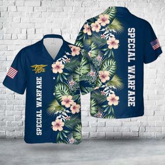 Us Navy Hawaiian Shirt, Us Navy Special Warfare Hawaiian Shirt, Military Hawaiian Shirt | Newhawaiianshirts CA