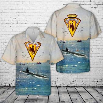 Us Navy Hawaiian Shirt, Us Navy Uss Cheyenne Attack Submarine Hawaiian Shirt, Military Hawaiian Shirt | Newhawaiianshirts CA