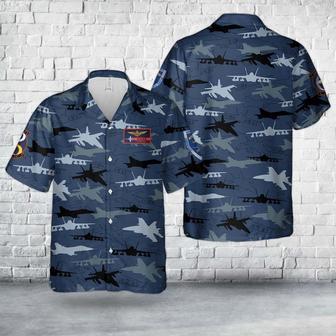 Us Navy Hawaiian Shirt, Us Navy Mcdonnell Douglas Hornet Silhouettes Hawaiian Shirt, Military Hawaiian Shirt | Newhawaiianshirts