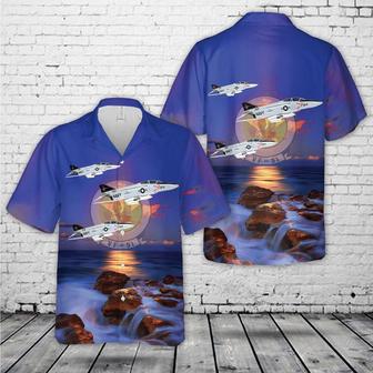 Us Navy Hawaiian Shirt, Us Navy Screaming Eagles Mcdonnell Phantom Hawaiian Shirt, Military Hawaiian Shirt | Newhawaiianshirts DE