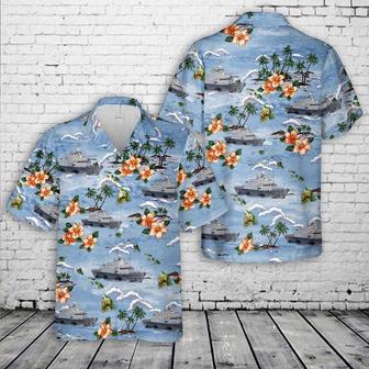 Us Navy Hawaiian Shirt, Us Navy Uss Fort Worth Hawaiian Shirt, Military Hawaiian Shirt | Newhawaiianshirts CA