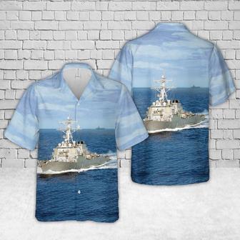 Us Navy Hawaiian Shirt, Us Navy Uss Fitzgerald Arleigh Burke-Class Destroyer Hawaiian Shirt | Newhawaiianshirts CA