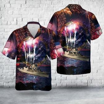 Us Navy Hawaiian Shirt, Us Navy Uss Norton Sound Of July Hawaiian Shirt, Military Hawaiian Shirt | Newhawaiianshirts CA