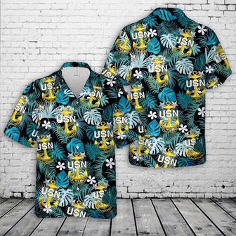 Us Navy Hawaiian Shirt, Us Navy Master Chief Anchor Hawaiian Shirt, Military Hawaiian Shirt | Newhawaiianshirts AU