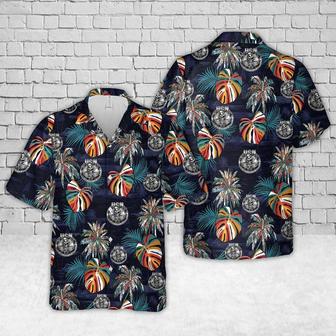 Us Navy Hawaiian Shirt, Us Navy Gunner's Mates Skull Hawaiian Shirt, Military Hawaiian Shirt | Newhawaiianshirts CA