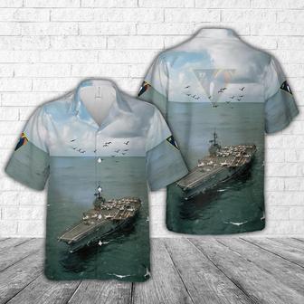 Us Navy Hawaiian Shirt, Us Navy Carrier Air Wing 17 (Carairwing Seventeen) Uss Forrestal (Cv 59) Hawaiian Shirt | Newhawaiianshirts CA