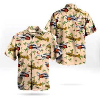 Us Navy Hawaiian Shirt, Us Navy Historical Aircraft North American Trojan Hawaiian Shirt, Military Hawaiian Shirt | Newhawaiianshirts