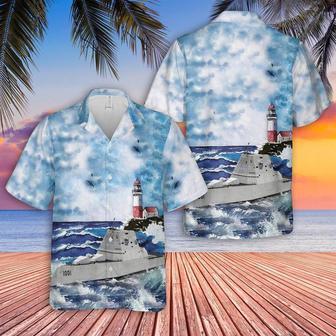 Us Navy Hawaiian Shirt, Us Navy Uss Michael Monsoor Hawaiian Shirt, Military Hawaiian Shirt | Newhawaiianshirts CA