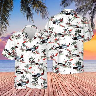 Us Navy Hawaiian Shirt, Us Navy Beechcraft Mentor Hawaiian Shirt, Military Hawaiian Shirt | Newhawaiianshirts CA