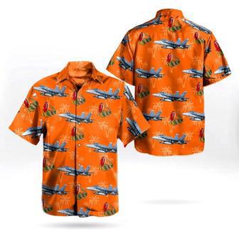 Us Navy Hawaiian Shirt, Us Navy Mcdonnell Douglas Hornet Of River Rattlers Hawaiian Shirt, Military Hawaiian Shirt | Newhawaiianshirts CA