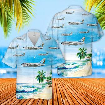 Us Navy Hawaiian Shirt, Us Navy Corsair Ii Of Hawaiian Shirt, Military Hawaiian Shirt | Newhawaiianshirts CA