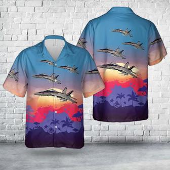 Us Navy Hawaiian Shirt, Us Navy Super Hornet Of Strike Fighter Squadron 137 Kestrels Hawaiian Shirt | Newhawaiianshirts