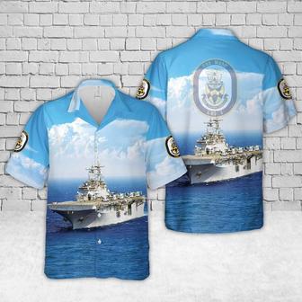 Us Navy Hawaiian Shirt, Us Navy Uss Wasp Hawaiian Shirt, Military Hawaiian Shirt | Newhawaiianshirts CA