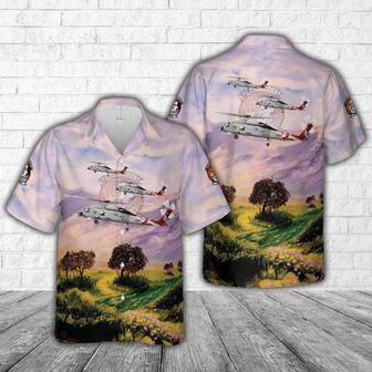 Us Navy Hawaiian Shirt, Us Navy Sikorsky Seahawk Of Warlords 2007 Hawaiian Shirt | Newhawaiianshirts CA