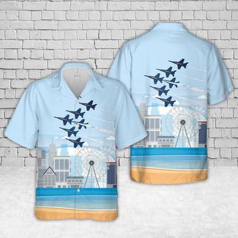 Us Navy Hawaiian Shirt, Us Navy Blue Angels Veteran Hawaiian Shirt, Military Hawaiian Shirt | Newhawaiianshirts CA