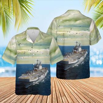 Us Navy Hawaiian Shirt, Us Navy Uss Saipan Hawaiian Shirt, Military Hawaiian Shirt | Newhawaiianshirts CA