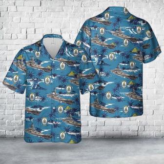 Us Navy Hawaiian Shirt, Us Navy Uss Missouri Hawaiian Shirt, Military Hawaiian Shirt | Newhawaiianshirts CA