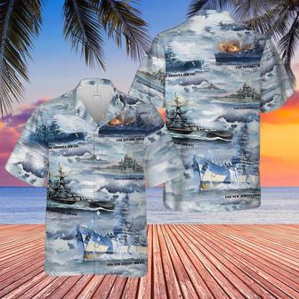 Us Navy Hawaiian Shirt, The Naval Battleships Of World War Ii Us Navy Hawaiian Shirt, Military Hawaiian Shirt | Newhawaiianshirts CA