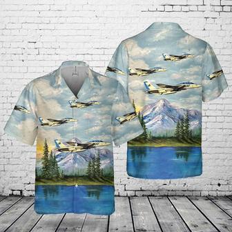 Us Navy Hawaiian Shirt, Us Navy Fighter Squadron Two One Three Tomcat Blacklions Pocket Hawaiian Shirt | Newhawaiianshirts CA