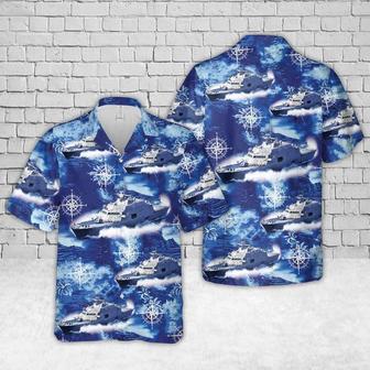 Us Navy Hawaiian Shirt, Us Navy Uss Detroit Hawaiian Shirt, Military Hawaiian Shirt | Newhawaiianshirts AU