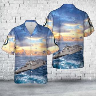 Us Navy Hawaiian Shirt, Us Navy Uss Cincinnati Independence-Class Littoral Combat Ship Hawaiian Shirt | Newhawaiianshirts AU