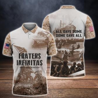 U.S Veteran Fraters Infinitas Polo Shirt Personalized Veteran Polo Shirt - Monsterry AU