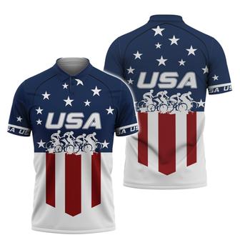 Usa Outdoor Cycling Polo Shirt Cycling Shirt - Monsterry DE