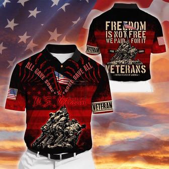 Veteran Polo Shirt, Us Veteran All Gave Some Some Gave All Polo Shirt - Monsterry UK