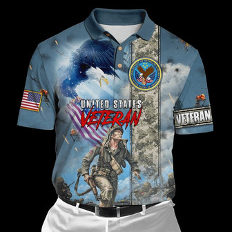 Veteran Polo Shirt, Premium Us Veteran Polo Shirts - Monsterry