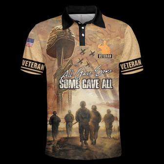 Veteran Polo Shirt, All Gave Some Some Gave All Us Veteran Polo Shirts - Monsterry UK