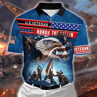 Veteran Polo Shirt, Memorial Day Honor The Fallen Polo Shirt - Monsterry DE