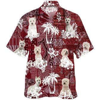 West Highland White Terrier Hawaiian Shirt, Kute Dog Hawaiian Shirts | Newhawaiianshirts DE