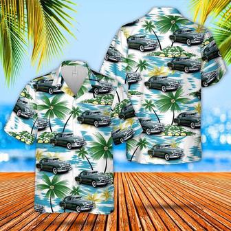 1950 Pontiac Streamliner De Luxe Sedan Coupe Hawaiian Shirt For Men, Classic Car Hawaiian Shirt, Vintage Car Shirt Summer Gifts | Newhawaiianshirts CA