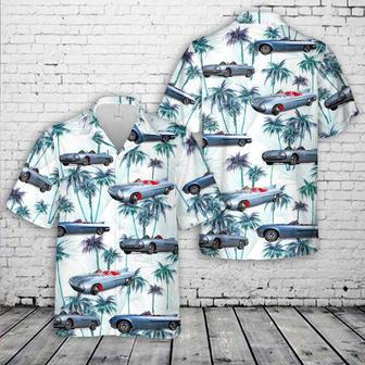 1956 Pontiac Club De Mer Hawaiian Shirt For Men, Classic Car Hawaiian Shirt, Vintage Car Shirt Summer Gifts | Newhawaiianshirts CA