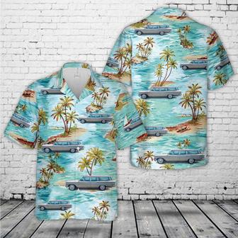 1960 Pontiac Safari - Kombi Lang Catalina 389 Hawaiian Shirt, Classic Car Hawaiian Shirt, Vintage Car Shirt Summer Gifts | Newhawaiianshirts AU