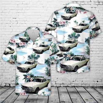 1964 - 1968 Ford Mustang Gt Coupe Hawaiian Shirt, Classic Car Hawaiian Shirt, Vintage Car Shirt Summer Gifts | Newhawaiianshirts AU