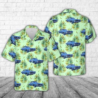 1964 Pontiac Grand Prix Blue Hawaiian Shirt, Classic Car Hawaiian Shirt, Vintage Car Shirt Summer Gifts | Newhawaiianshirts