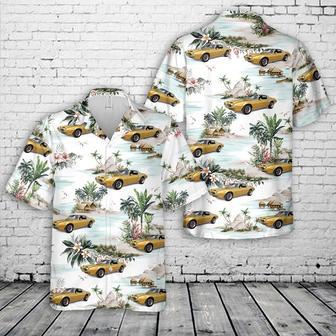 1972 Pontiac Formula Gold Hawaiian Shirt For Men, Classic Car Hawaiian Shirt, Vintage Car Shirt Summer Gifts | Newhawaiianshirts AU