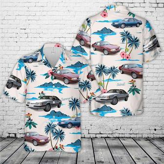 1989 Ford Mustang Hawaiian Shirt For Men, Classic Car Hawaiian Shirt, Vintage Car Shirt Summer Gifts | Newhawaiianshirts CA