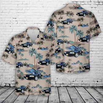 1991 Ford Mustang Ssp Florida Highway Patrol Hawaiian Shirt For Men, Classic Car Hawaiian Shirt, Vintage Car Shirt Summer Gifts | Newhawaiianshirts UK