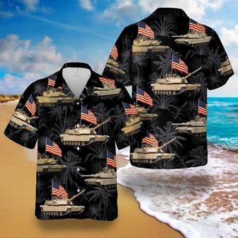 Abrams Battle Tank Of July , Patriotic For Men Unisex Hawaiian Shirt Aloha Shirt | Newhawaiianshirts AU