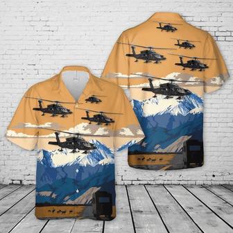 Alaska Army National Guard Battalion, Aviation Regiment Black Hawk Unisex Hawaiian Shirt Aloha Shirt | Newhawaiianshirts UK