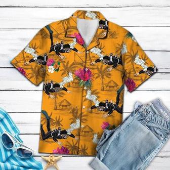 All About Scuba Diving Tropical Flowers Hawaiian Shirt Summer Gifts | Newhawaiianshirts DE