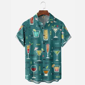 All Kinds Of Cocktail Let's Drink Hawaiian Shirt For Men And Women Summer Gifts | Newhawaiianshirts UK