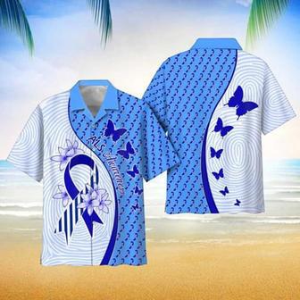 Als Awareness Unique Pattern Hawaii Shirt New Collection Button Down Short Sleeves Hawaiian Full Print Shirt Unisex Hawaiian Shirt Aloha Shirt | Newhawaiianshirts DE