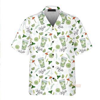 Amazing Mojito Green White Aloha Hawaiian Shirts For Men And For Women Summer Gifts | Newhawaiianshirts DE