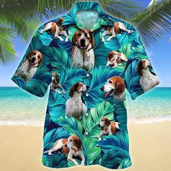 American English Coonhound Dog Lovers Gift Summer Beach Palm Tree Hawaiian Shirt Summer Gifts | Newhawaiianshirts UK