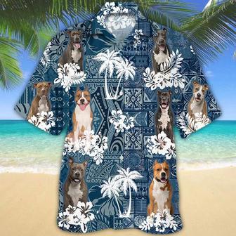 American Staffordshire Terrier Hawaiian Shirt Summer Gifts | Newhawaiianshirts UK