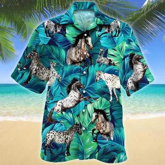 Appaloosa Horse Lovers Summer Beach Palm Tree Hawaiian Shirt, Summer Hawaii Shirt Family Shirt Summer Gifts | Newhawaiianshirts